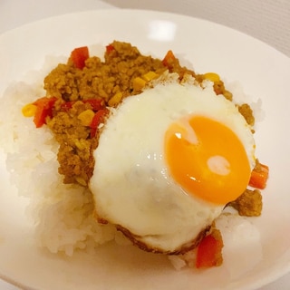 電子レンジで簡単♡夏野菜キーマカレー♡